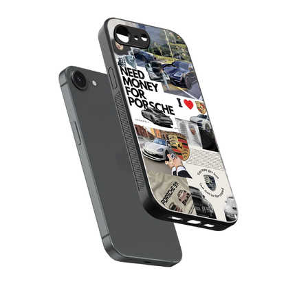 Luxe Dreams sleek iphone 16e cover with tempered glass back and TPU edges
