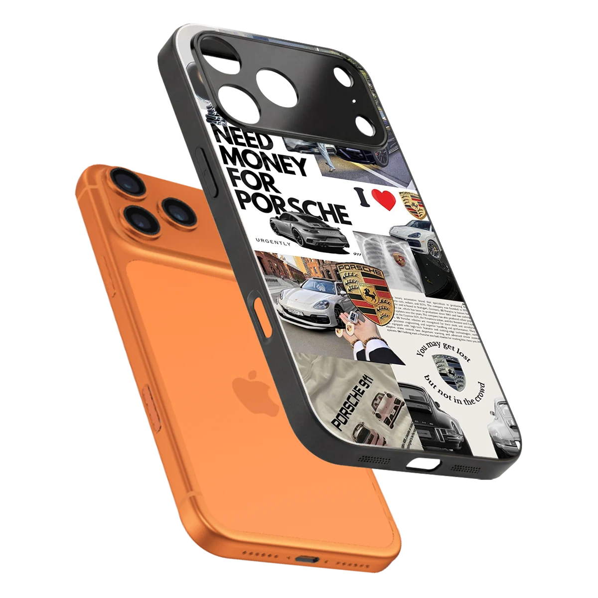 Luxe Dreams sleek iphone 17 pro max cover with tempered glass back and TPU edges