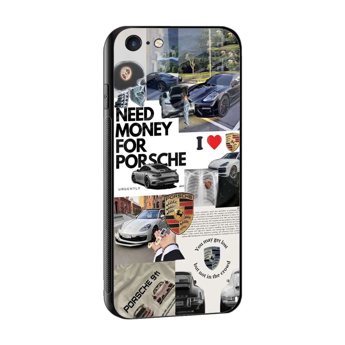 Luxe Dreams sleek iphone 6 cover with tempered glass back and TPU edges