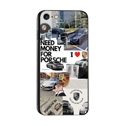 Luxe Dreams sleek iphone 7 cover with tempered glass back and TPU edges