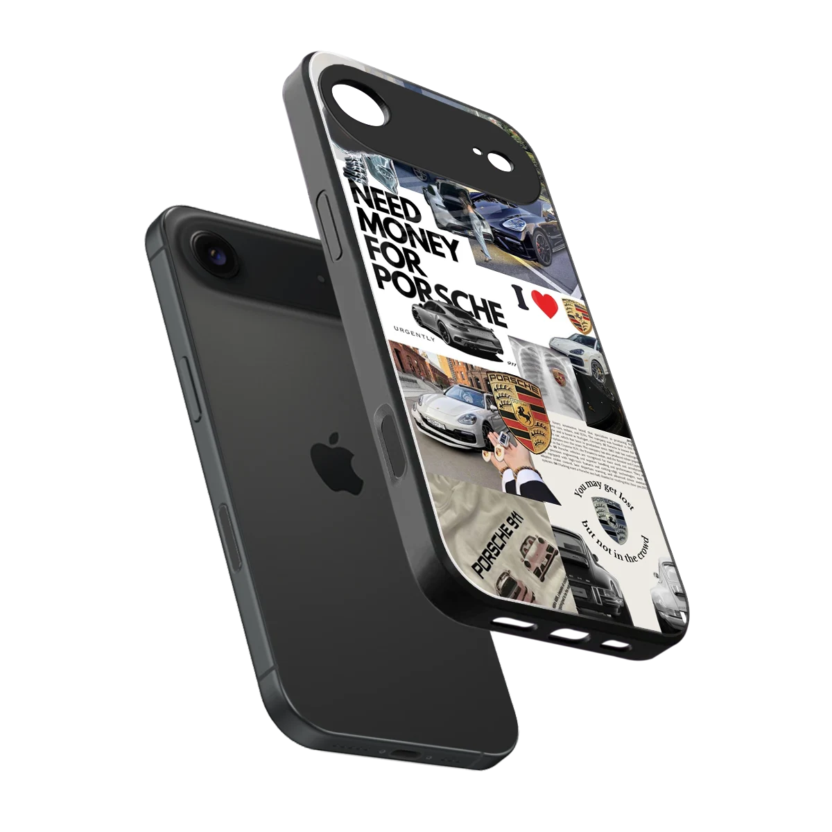 Luxe Dreams sleek iphone air cover with tempered glass back and TPU edges