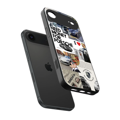 Luxe Dreams sleek iphone air cover with tempered glass back and TPU edges