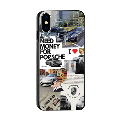 Luxe Dreams sleek iphone xs cover with tempered glass back and TPU edges