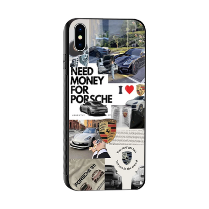 Luxe Dreams sleek iphone xs max cover with tempered glass back and TPU edges