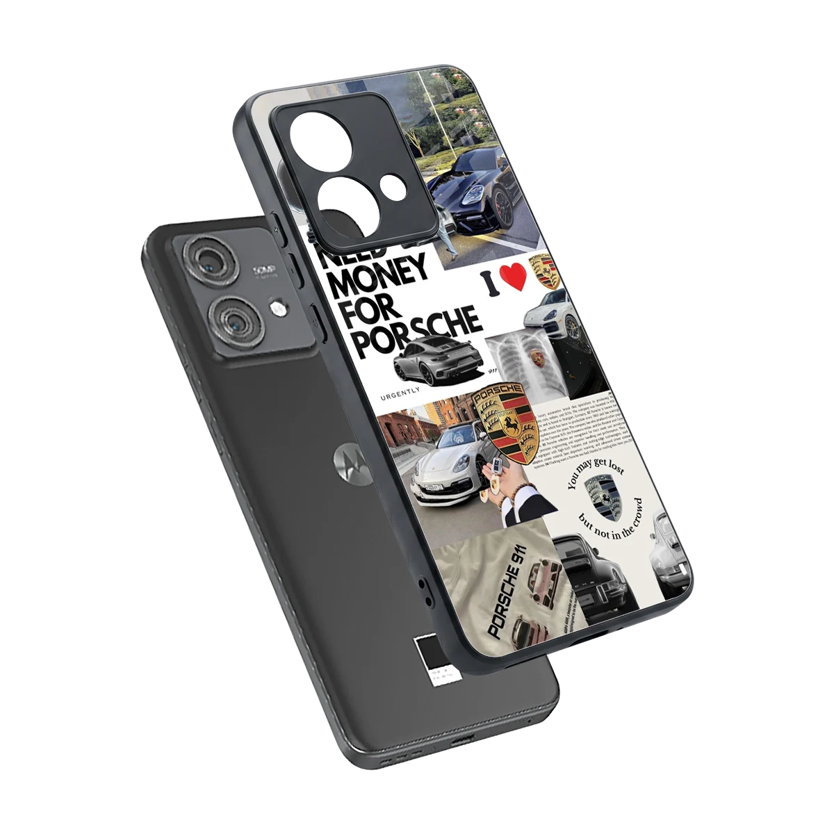 Luxe Dreams sleek motorola edge 40 neo 5g cover with tempered glass back and TPU edges