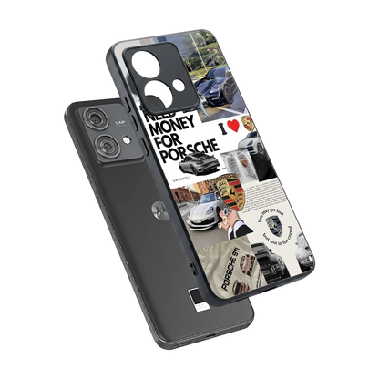 Luxe Dreams sleek motorola edge 40 neo 5g cover with tempered glass back and TPU edges