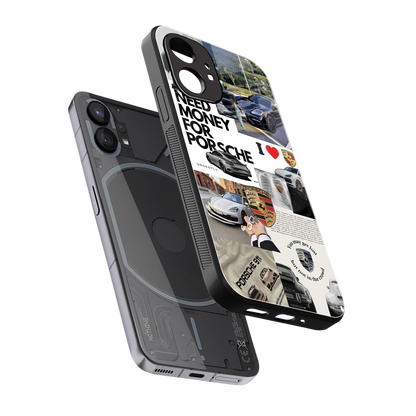 Luxe Dreams sleek nothing phone 1 cover with tempered glass back and TPU edges