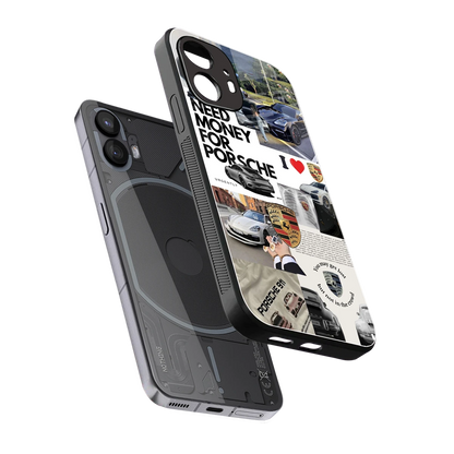 Luxe Dreams sleek nothing phone 2 cover with tempered glass back and TPU edges