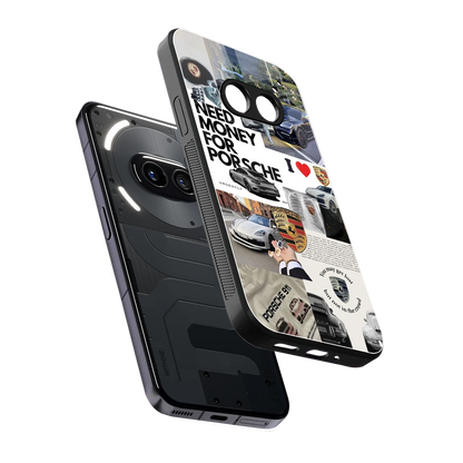 Luxe Dreams sleek nothing phone 2a plus cover with tempered glass back and TPU edges