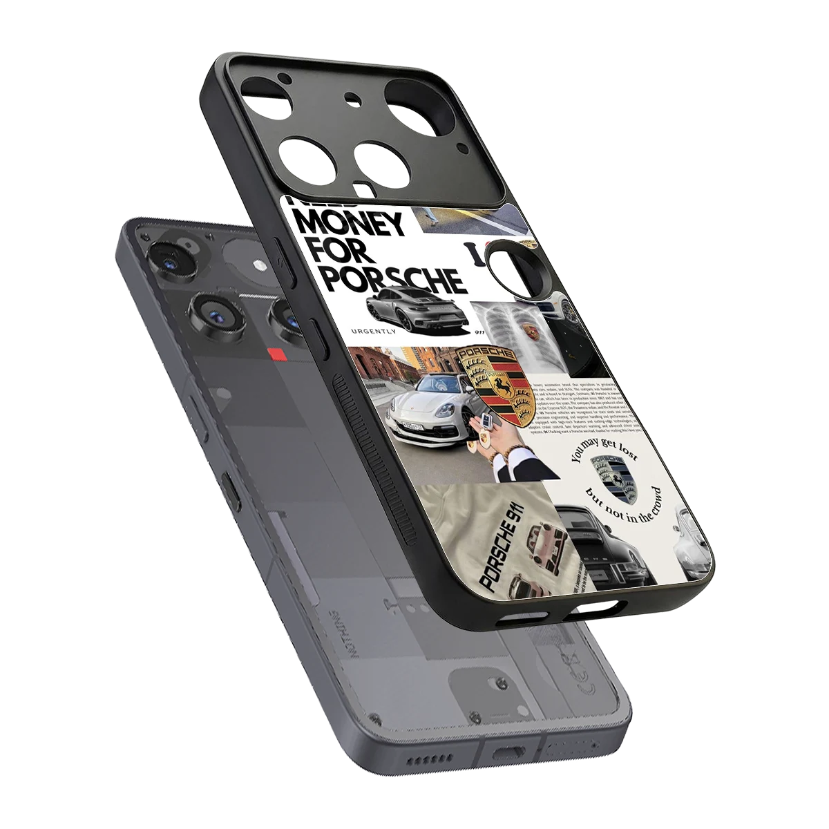 Luxe Dreams sleek nothing phone 3 cover with tempered glass back and TPU edges