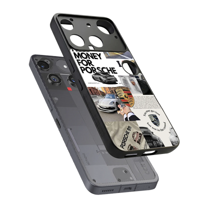 Luxe Dreams sleek nothing phone 3 cover with tempered glass back and TPU edges