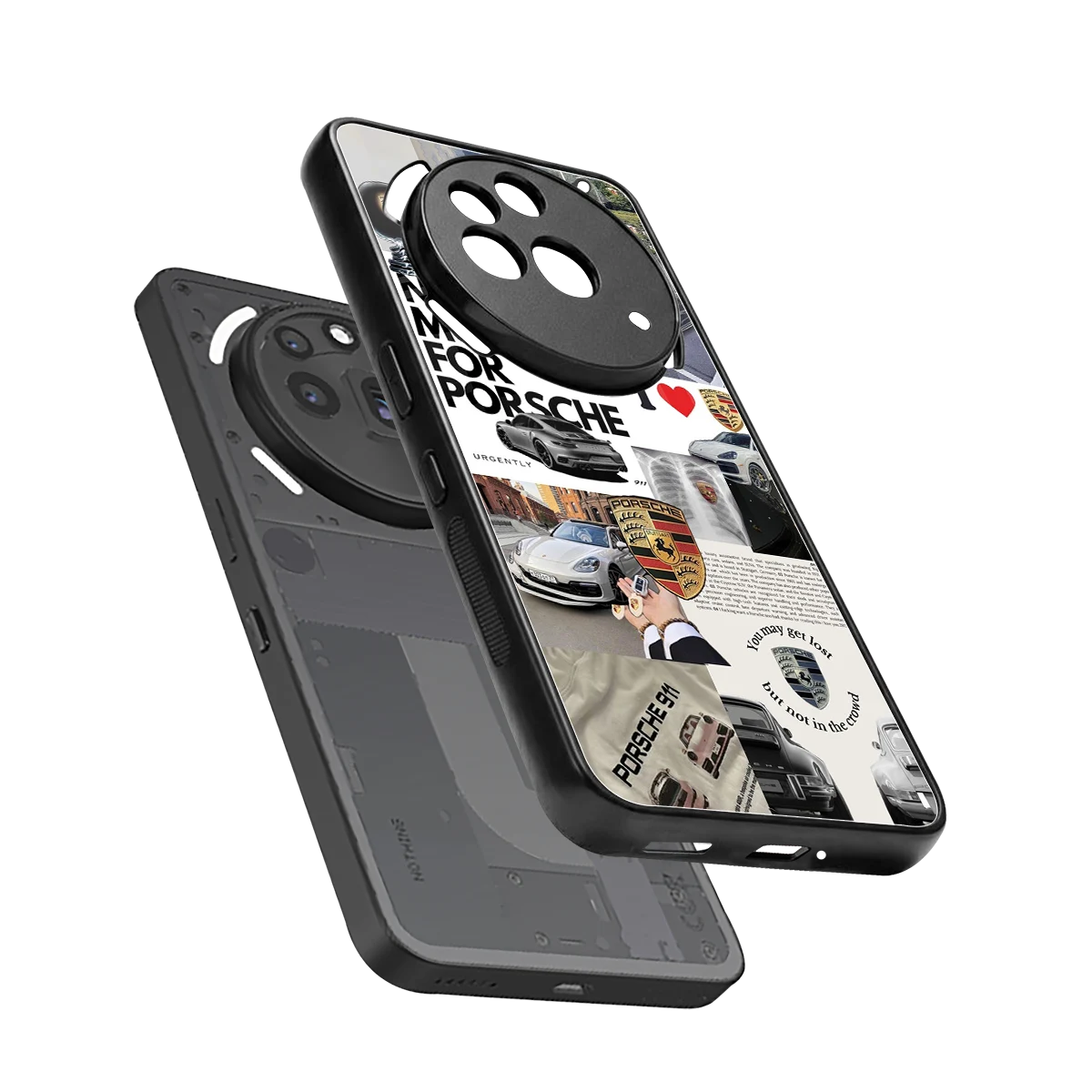 Luxe Dreams sleek nothing phone 3a pro cover with tempered glass back and TPU edges