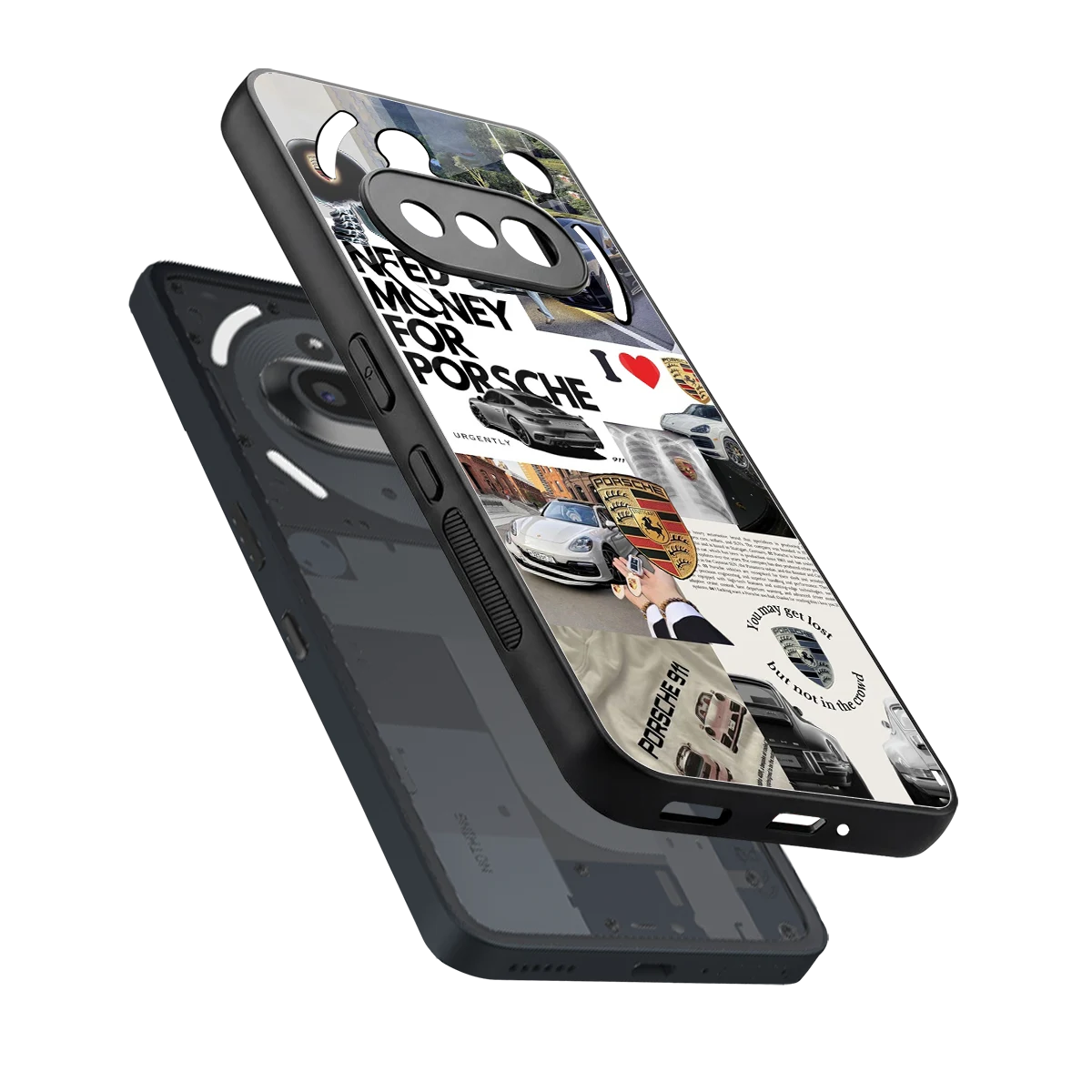 Luxe Dreams sleek nothing phone 3a cover with tempered glass back and TPU edges