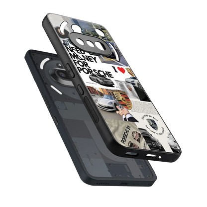 Luxe Dreams sleek nothing phone 3a cover with tempered glass back and TPU edges