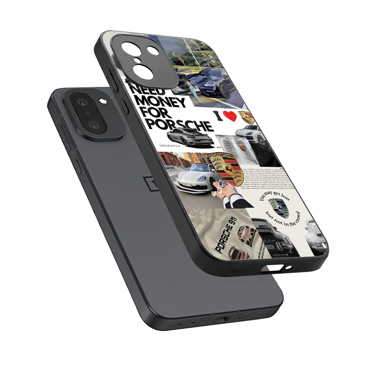 Luxe Dreams sleek oneplus 15r cover with tempered glass back and TPU edges