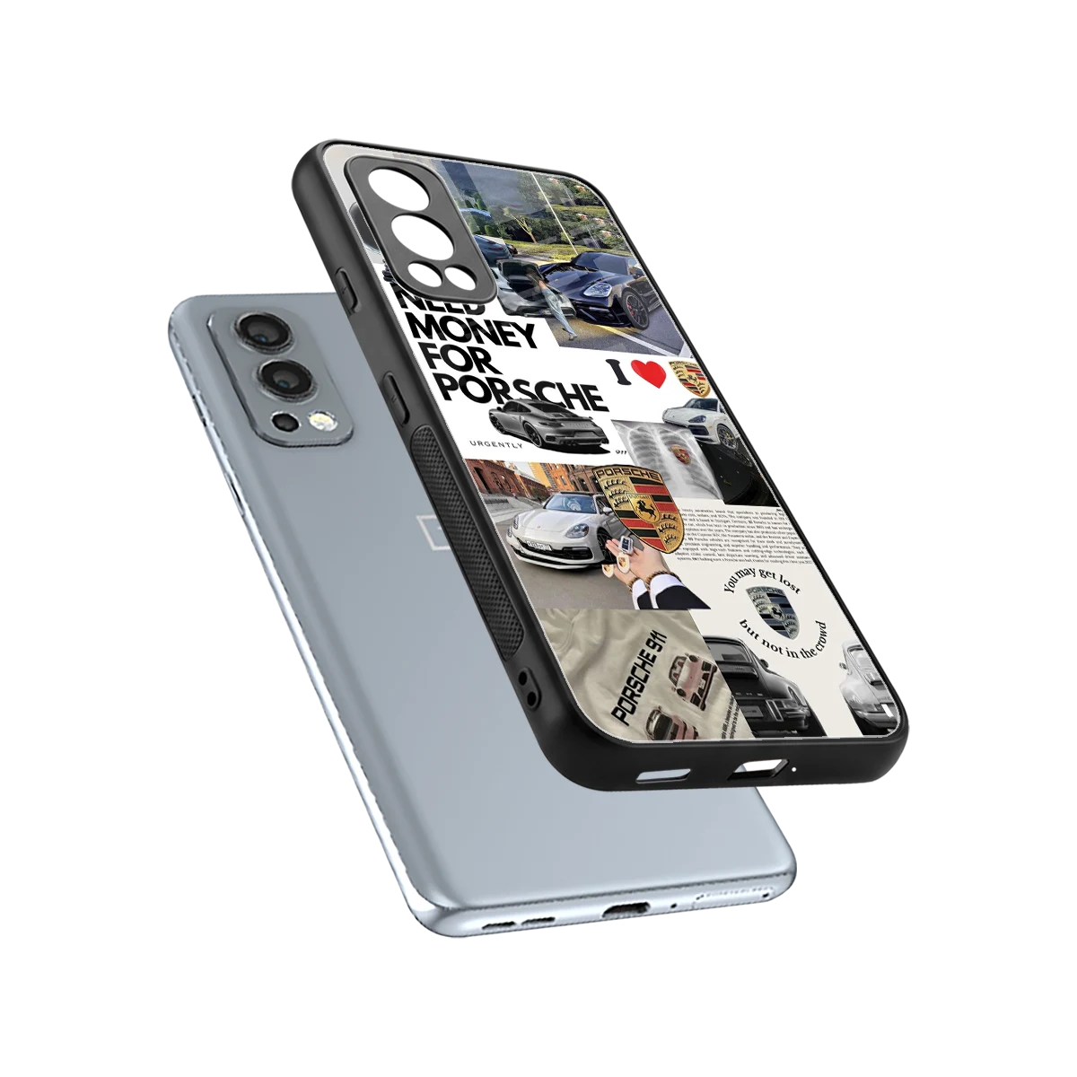 Luxe Dreams sleek oneplus nord 2 cover with tempered glass back and TPU edges