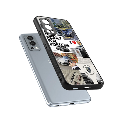 Luxe Dreams sleek oneplus nord 2 cover with tempered glass back and TPU edges