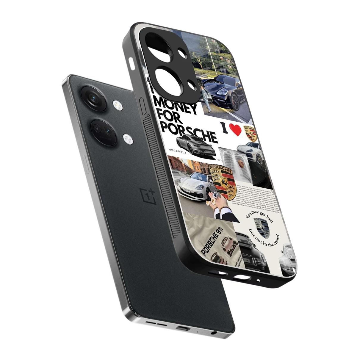 Luxe Dreams sleek oneplus nord 3 cover with tempered glass back and TPU edges