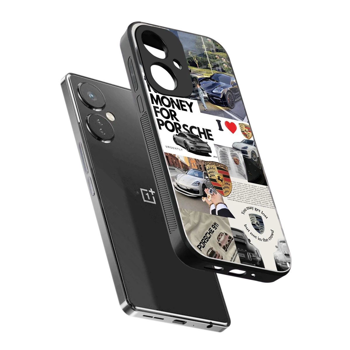 Luxe Dreams sleek oneplus nord ce 3 cover with tempered glass back and TPU edges
