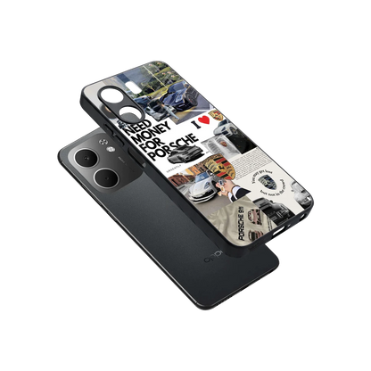 Luxe Dreams sleek oppo a5x 5g cover with tempered glass back and TPU edges