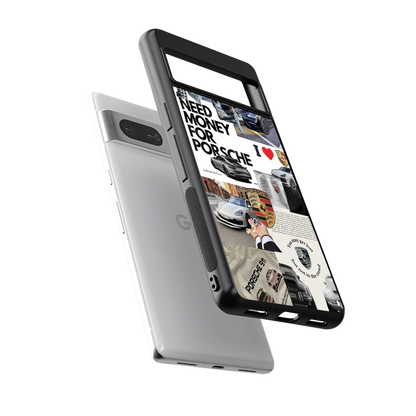 Luxe Dreams sleek google pixel 7a cover with tempered glass back and TPU edges