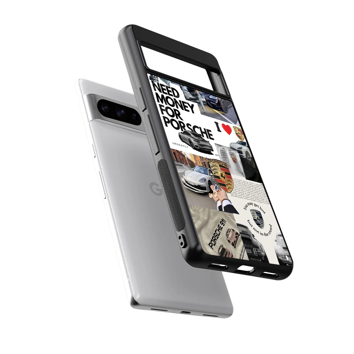 Luxe Dreams sleek google pixel 8 pro cover with tempered glass back and TPU edges