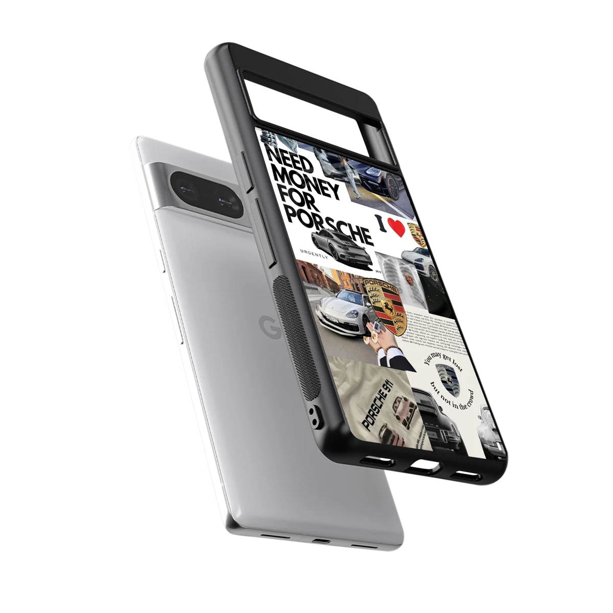 Luxe Dreams sleek google pixel 8 cover with tempered glass back and TPU edges