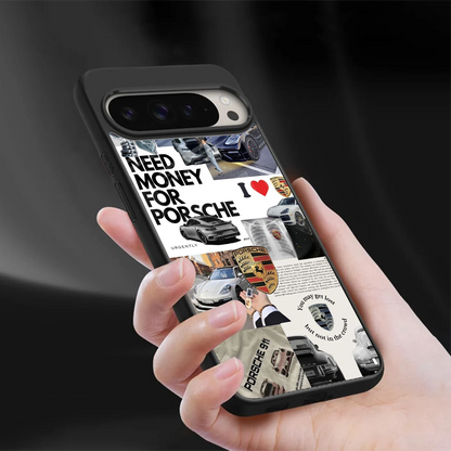 Luxe Dreams sleek google pixel 9 pro cover with tempered glass back and TPU edges