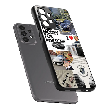 Luxe Dreams sleek samsung galaxy a23 cover with tempered glass back and TPU edges