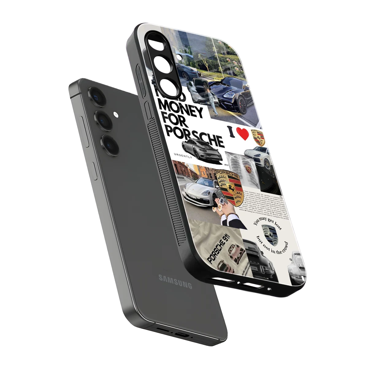 Luxe Dreams sleek samsung galaxy m35 5g cover with tempered glass back and TPU edges