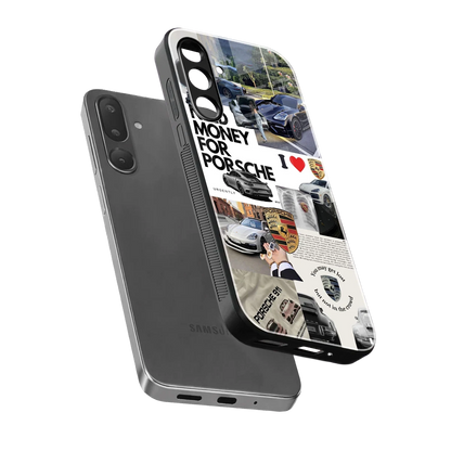 Luxe Dreams sleek samsung galaxy m36 5g cover with tempered glass back and TPU edges