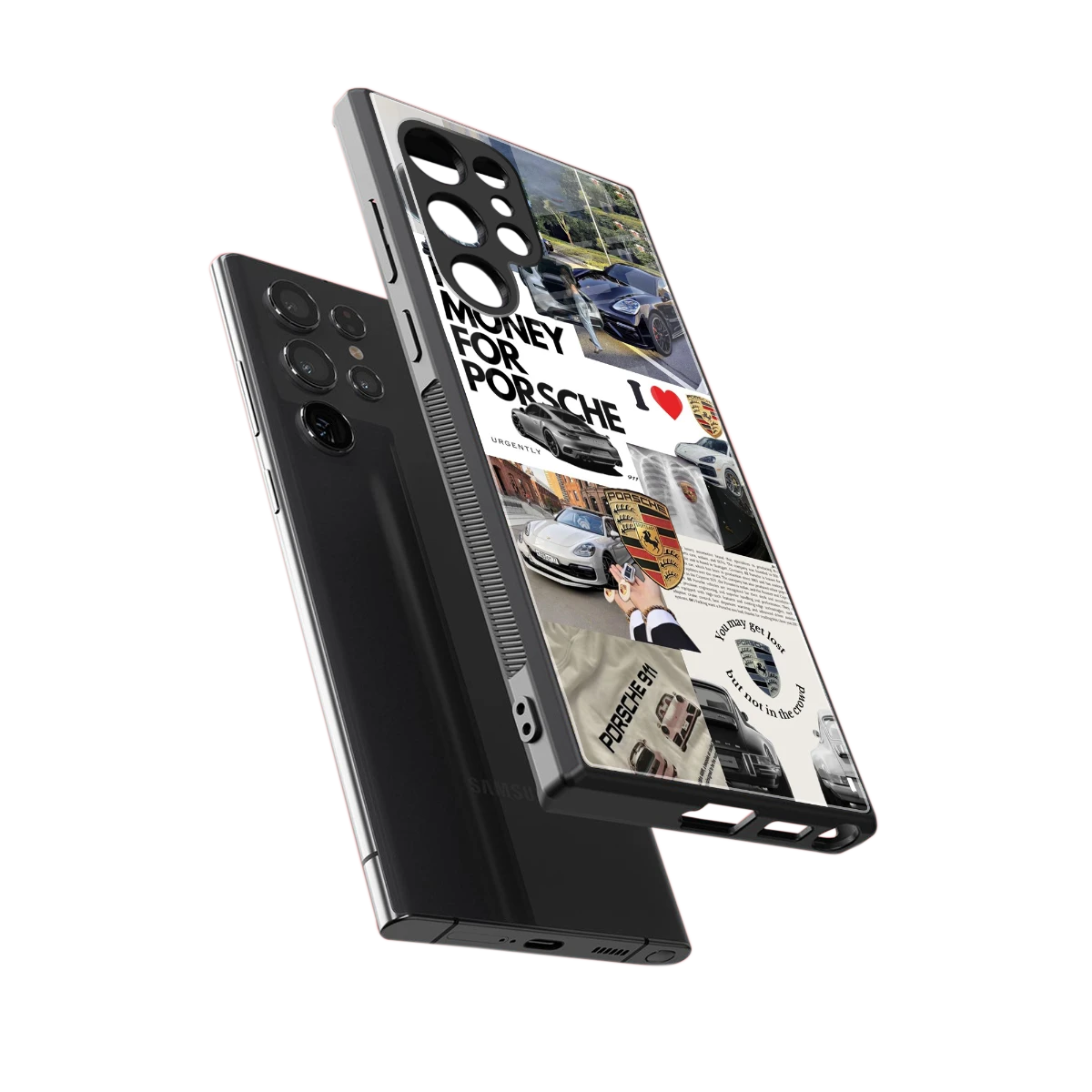 Luxe Dreams sleek samsung galaxy s23 ultra cover with tempered glass back and TPU edges