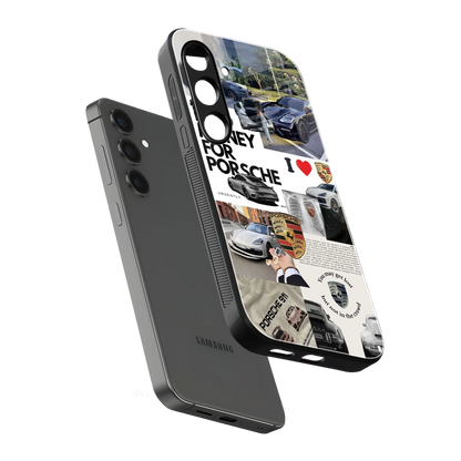 Luxe Dreams sleek samsung galaxy s24 cover with tempered glass back and TPU edges
