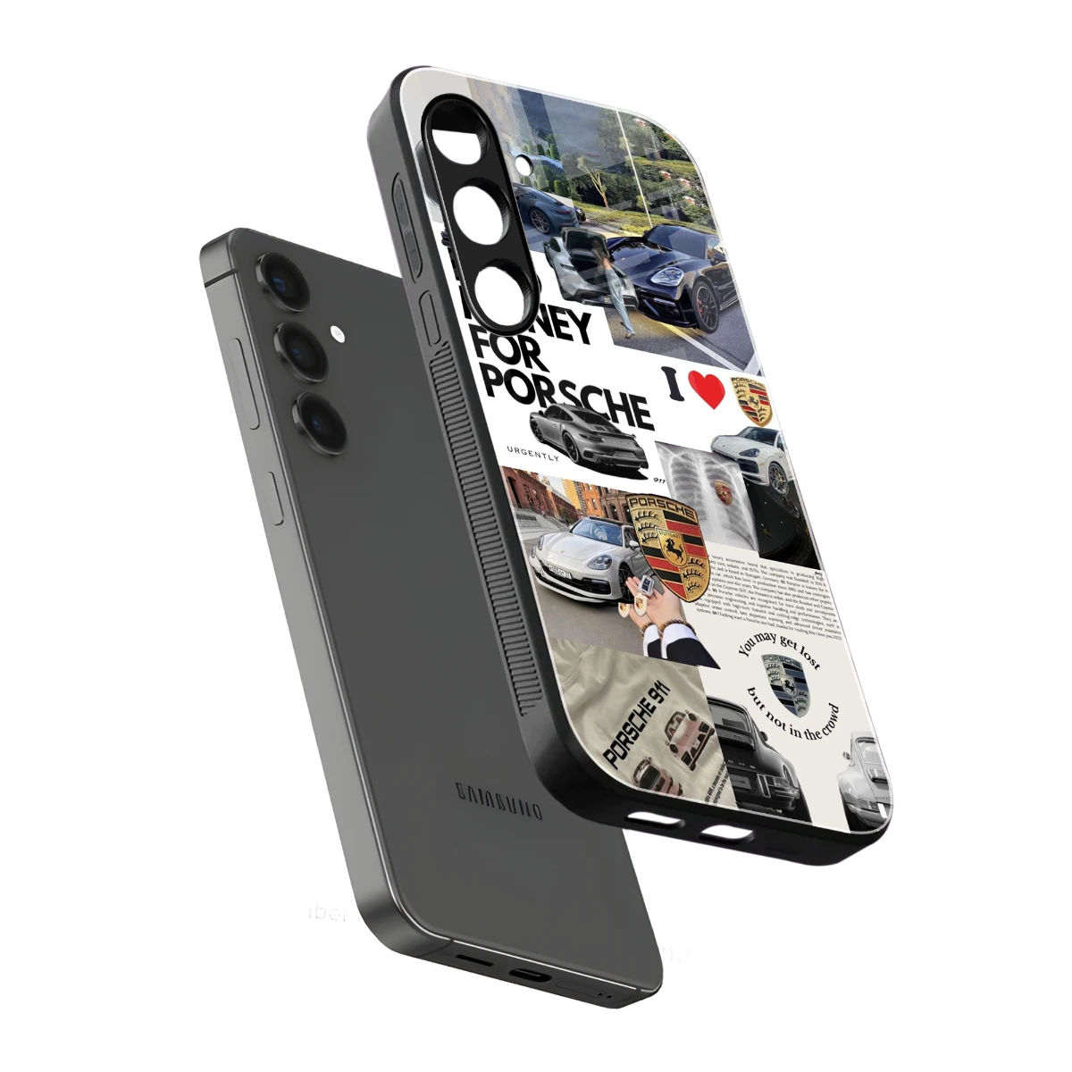 Luxe Dreams sleek samsung galaxy s23 fe cover with tempered glass back and TPU edges