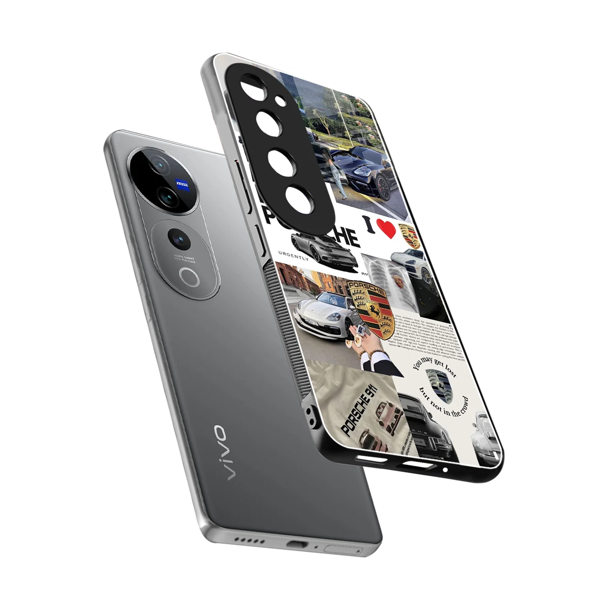 Luxe Dreams sleek vivo v40 pro cover with tempered glass back and TPU edges