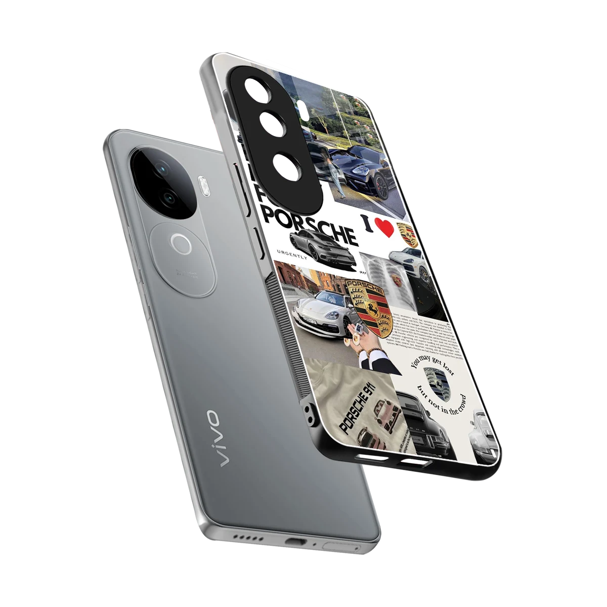 Luxe Dreams sleek vivo v40e cover with tempered glass back and TPU edges