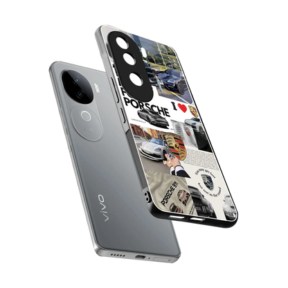 Luxe Dreams sleek vivo v40e cover with tempered glass back and TPU edges