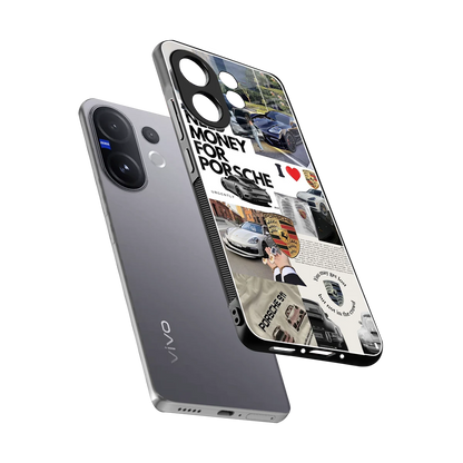Luxe Dreams sleek vivo v60 cover with tempered glass back and TPU edges