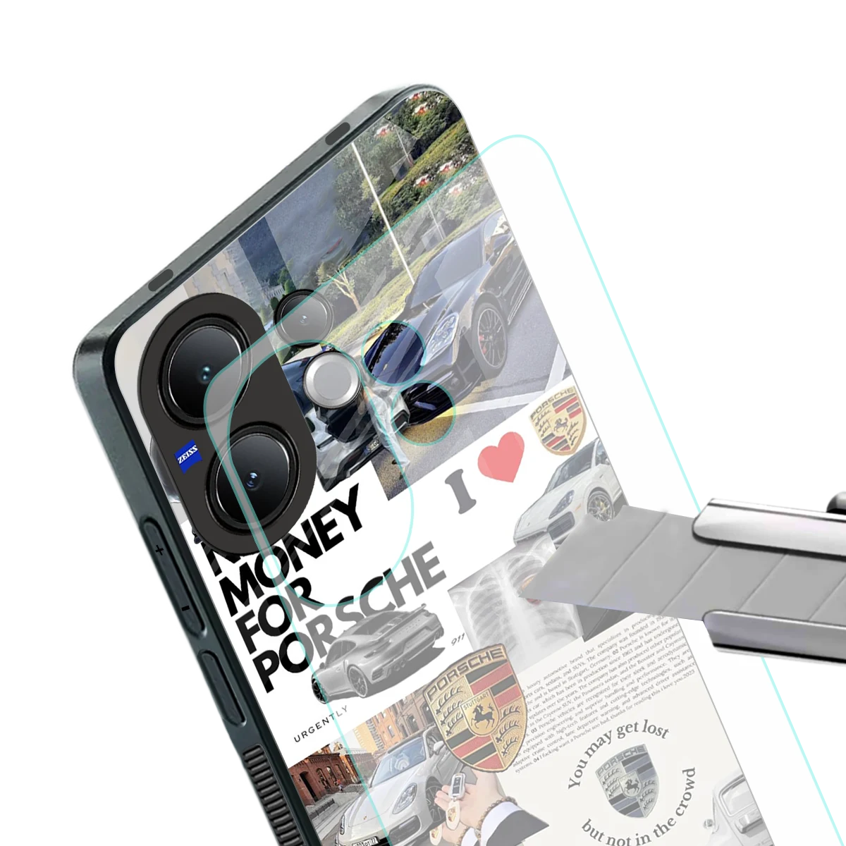 Luxe Dreams stylish phone case for vivo v60 | glossy glass and slim fit
