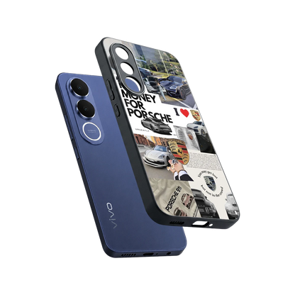 Luxe Dreams sleek vivo v70 fe cover with tempered glass back and TPU edges