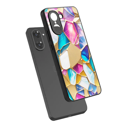 Luxe Spectrum sleek oneplus nord ce5 5g cover with tempered glass back and TPU edges