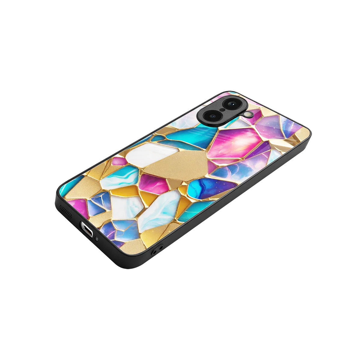 Luxe Spectrum stylish phone case for oneplus nord ce5 5g | glossy glass and slim fit