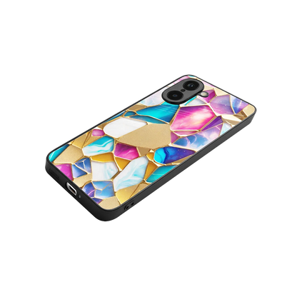 Luxe Spectrum stylish phone case for oneplus nord ce5 5g | glossy glass and slim fit