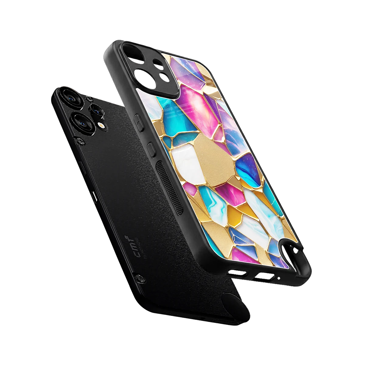 Luxe Spectrum sleek cmf nothing phone 2 pro cover with tempered glass back and TPU edges