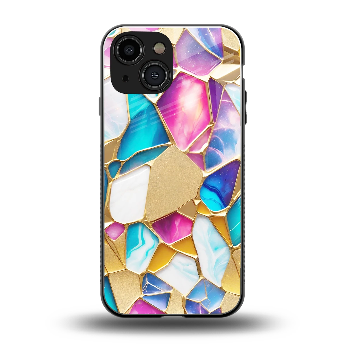 Luxe Spectrum back phone cover | glass case for iphone 13 mini