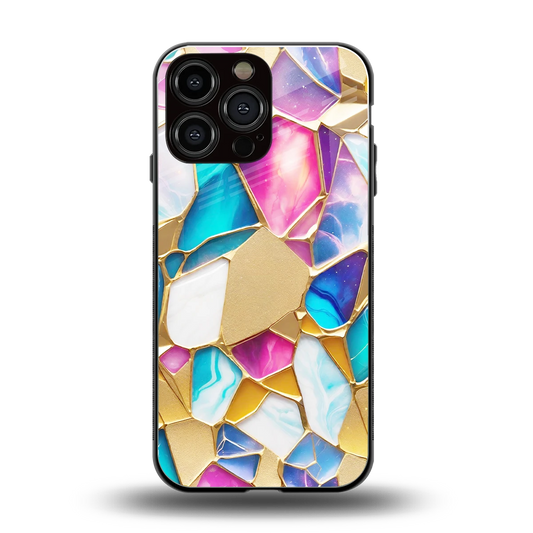 Luxe Spectrum back phone cover | glass case for iphone 14 pro max