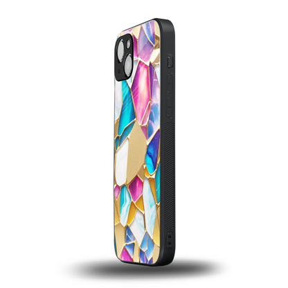 Luxe Spectrum iphone 14 plus mobile cover | shockproof glass phone case