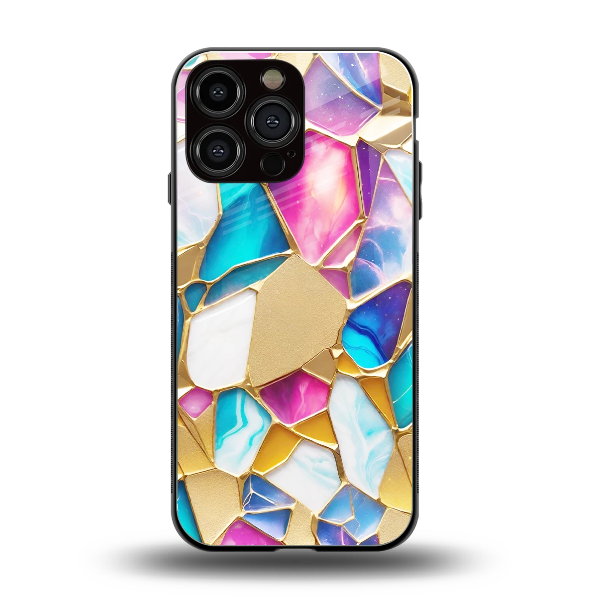 Luxe Spectrum back phone cover | glass case for iphone 15 pro max
