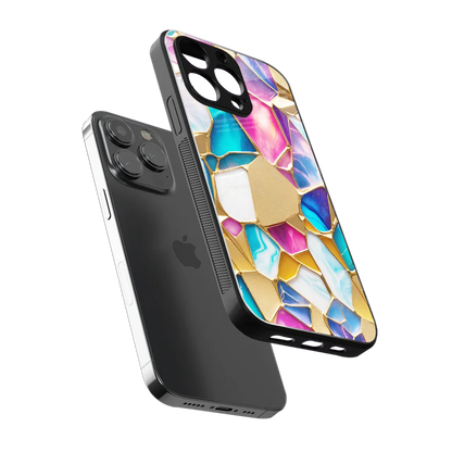 Luxe Spectrum sleek iphone 15 pro max cover with tempered glass back and TPU edges