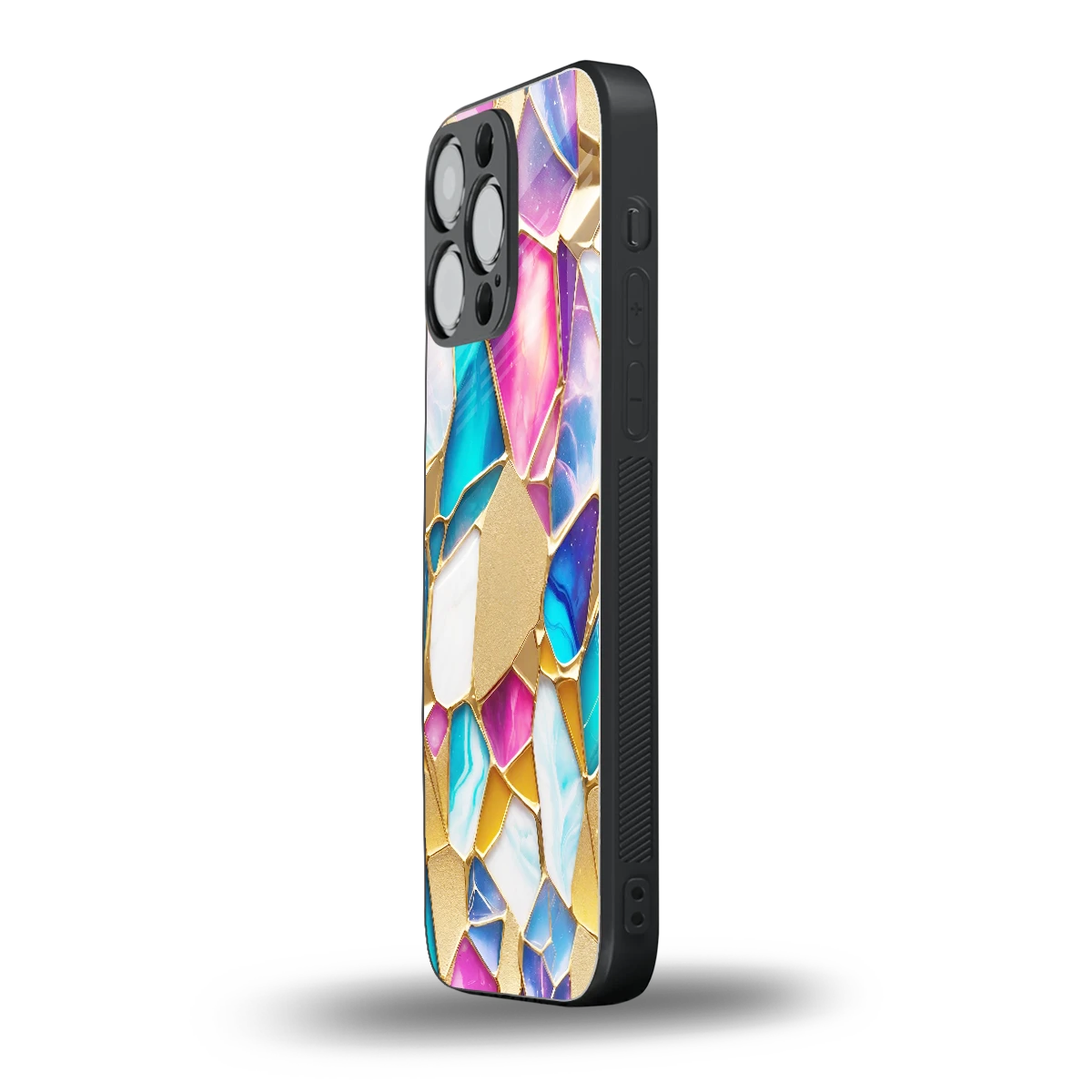 Luxe Spectrum iphone 15 pro max mobile cover | shockproof glass phone case